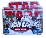 Star Wars Galactic Heroes Mini Action Figure - Yoda with Green Lightsaber and ARF Trooper with Blaster Pistol