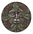 Greenman Plaque - Summer - Cold Cast Resin - 5.5" Diameter
