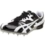 ASICS Women's Prima Diva Sprint Track & Field Shoe,Black/White/Silver,9 M