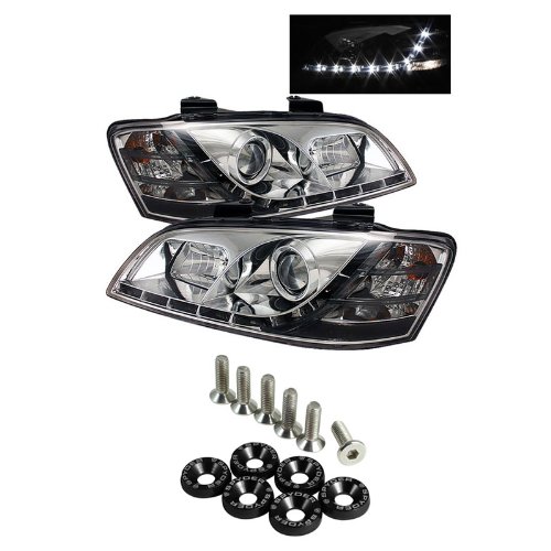 Pontiac G8 DRL LED Projector Headlights - Chrome 