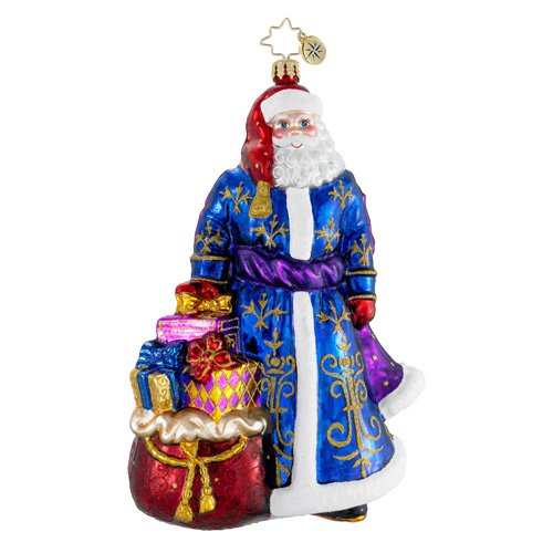 Christopher Radko Grand Old Gent Glass Santa Christmas Ornament – 7″H. Christopher Radko Grand Old Gent Glass Santa Christmas Ornament – 7″H.