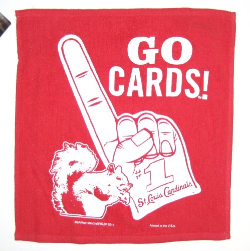 St. Louis Cardinals MLB World Series Squirrel Go Cards Red Rally Towel