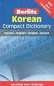 Korean Compact Dictionary (Berlitz Compact Dictionary) (English and Korean Edition)