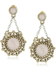 Barse Rose Quartz Post Earrings