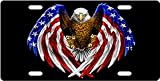 Patriotic Eagle Custom License Plate Novelty Tag from Redeye Laserworks" "