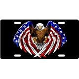 Patriotic Eagle Custom License Plate Novelty Tag from Redeye Laserworks" "