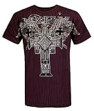Remetee Carpathian T-Shirt Burgundy Black