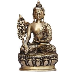 Meditating Buddha Statue Figurines Indian Collectible