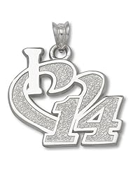 Sterling Silver I Heart 14 #14 Tony Stewart Nascar Heart Pendant