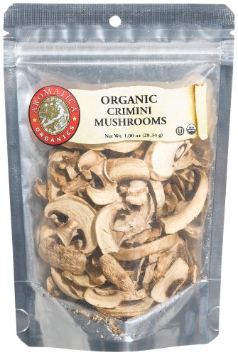 Aromatica Organics Crimini Mushrooms, 1.0-Ounce Bags (Pack of 6)