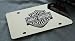 Harley Davidson Black/chrome Logo on Chrome License Plate