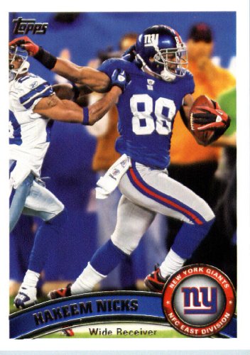2011 Topps #340 Hakeem Nicks - New York Giants (Football Cards)