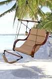 New Deluxe Ultra Padded Comfort Air Hammock Chair Hanging Lounge Chair Tan