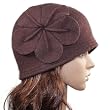 Vintage Large Flower Wool Cloche Bucket Hat - Various Color