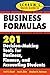 Schaum's Quick Guide to Business Formulas: 201 Decision-Making Tools for Business, Finance, and Accounting Students