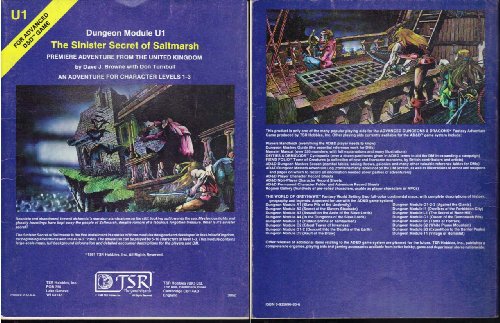 Cover image : The Sinister Secret of Saltmarsh (Advanced Dungeons & Dragons Module U1)