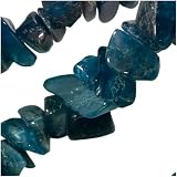 Apatite Gemstone Chips Beads 5-10mm / 35 Inch Strand Deep Blue Green
