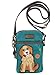 Chala Golden Retriever Cellphone Crossbody Handbag - Convertible Strap
