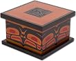 Alaska Smokehouse Smoked Sockeye  Salmon Fillet in a Square Raven Bento Box, 8-Ounce Box