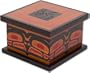 Alaska Smokehouse Smoked Sockeye  Salmon Fillet in a Square Raven Bento Box, 8-Ounce Box