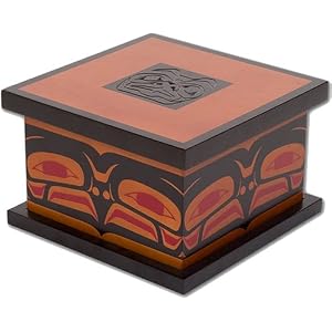 Alaska Smokehouse Smoked Sockeye Salmon Fillet in a Square Raven Bento Box, 8-Ounce Box by Alaska Smokehouse