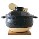 長谷製陶 かまどさん 五合炊き (陶敷板・竹枸子・レシピ付) CT-50