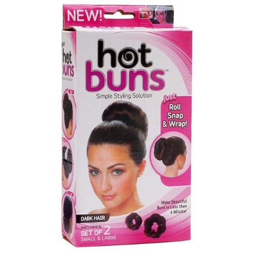 Hot Buns Simple Styling Solution for Dark Hair