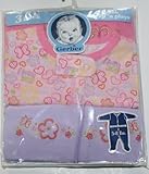 Gerber Sleep 'n Play Girls 3 Pack zip front Sleepers Newborn