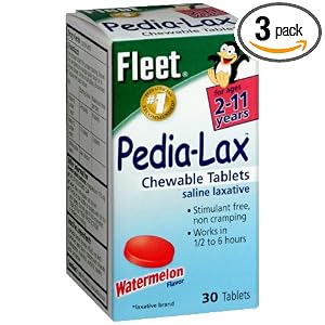 Pedia-Lax Children's Chewable Magnesium Hydroxide Laxative Tablets, Watermelon Flavor,... by Pedia-Lax