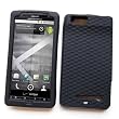 Motorola DROID X Xtreme MB810 (Verizon) Skin Case Protector Soft Silicone Basket Weave Texture Grip Black