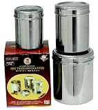 Review Hawk U-81030 / STAINLESS STEEL CANISTER W/ GLASS-LIDS 3-PIECE SET