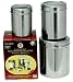 STAINLESS STEEL CANISTER W/ GLASS-LIDS 3-PIECE SET