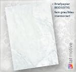 Briefpapier strukturiert grau-blau (2...