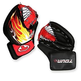 Click here to buy Tour Fireman Junior Inline Hockey Goalie Catcher 2011.