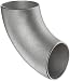 Stainless Steel 316/316L Pipe Fitting, Long Radius 90 Degree Elbow, Butt-Weld, Schedule 10, 6" Pipe Size