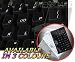 ENGLISH UK NON-TRANSPARENT KEYBOARD STICKER WITH BLACK BACKGROUND