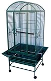 Brand New Parrot Bird Wrought Iron Cage Dome-Top 24x22x58-WI24HGNR