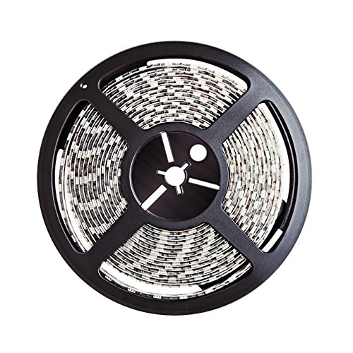 Inateck 16.4ft/5m Flexible LED Strip Lights, 5050 RGB SMD 300 LCD Color Changing Kit with 44 Key IR Remote Control+12V 5A Power Supply for Christmas, Halloween Decorations