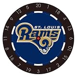 NFL St. Louis Rams Bristle Dart Board With Darts And Flights