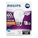 Philips 455469 60 Watt Equivalent SlimStyle A19 LED Soft White Light Bulb, Dimmable, High CRI, ,
