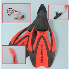 U.S. Divers Tauchset Pro Flex X Tauchmaske Flosse Schnorchel