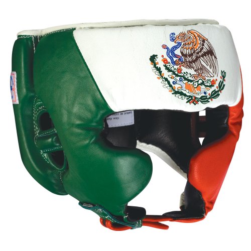 Ringside Competition Boxing Headgear with Cheeks (Mexican Flag, Medium