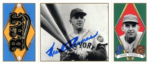 Frank Thomas Autographed/Hand Signed 1993 UpperDeck No.118 New York Mets Baseball BAT Card