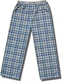 Calvin Klein Microfiber Flannel Lounge Pants for Children in Blue/Off-White plaid