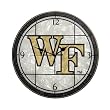 Wake Forest Demon Deacons 12in Art Glass Clock NCAA College Athletics Fan Shop Sports Team Merchandise