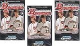 3 (Three) HOBBY Packs of 2012 Bowman Baseball Cards (3 Pack Lot) - Possibly Yu Darvish Rookie Autographs!
