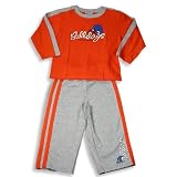 Mish Mish - Toddler Boys Long Sleeved Pant Set, Orange, Grey