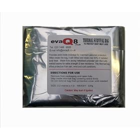 Survival Bag Lightweight Thermal Double Layer Silver Emergency Bivvi