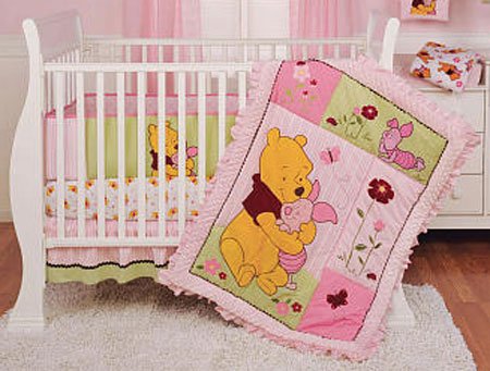 Deal Winnie the Pooh Girl 4 Pc Crib Set – Cuddle Me Pooh on line
