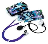from THESE ARE OF THE VERY BEST QUALITY Prestige Sprague Sthethoscope And Sphygmomanometer Kit With Flower Power Design (Model A2-FLP)